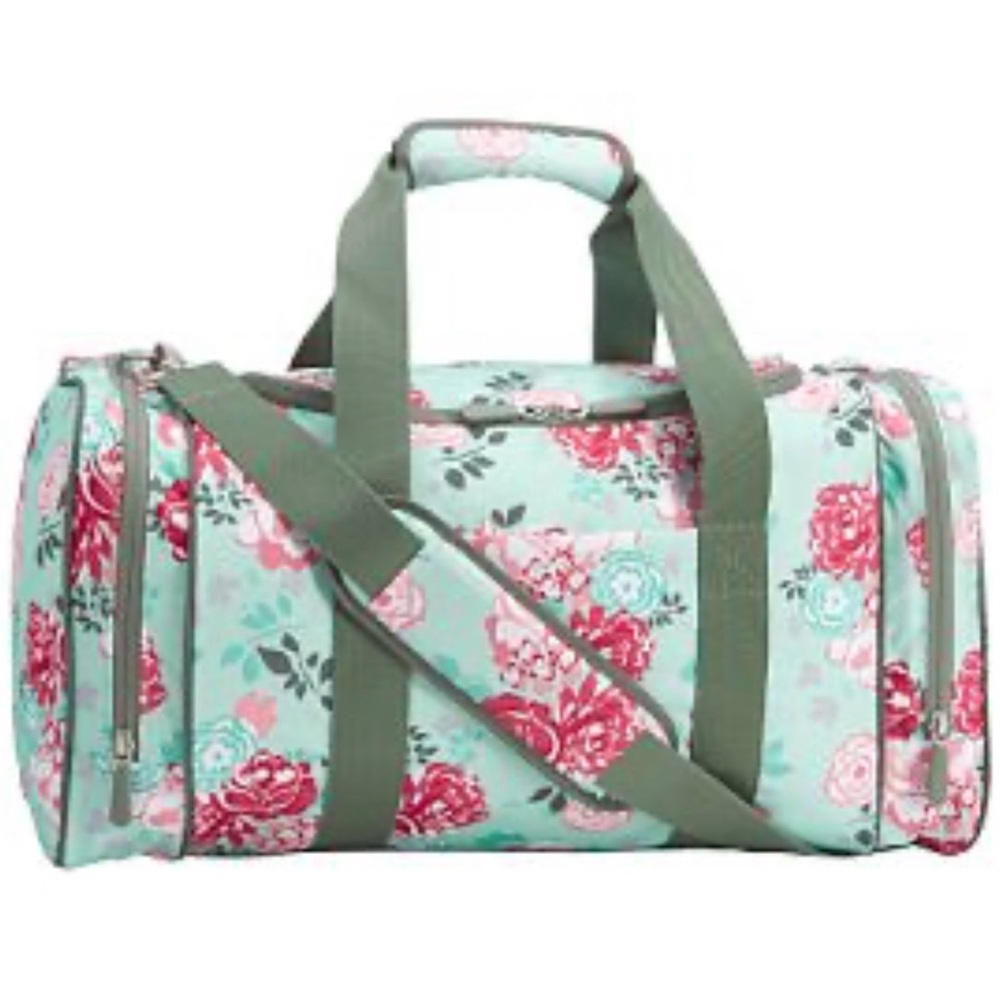 This is a Pottery Barn Teen Gear-Up Pool Garden Party Floral Duffle bag.
